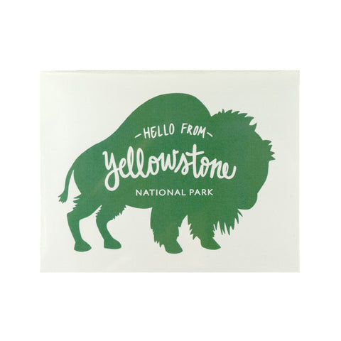 The Yellowstone National Park Buffalo Card by KTF Designs has done the work for you by creating a truly unique card to represent the beautiful park near and dear to our hearts.