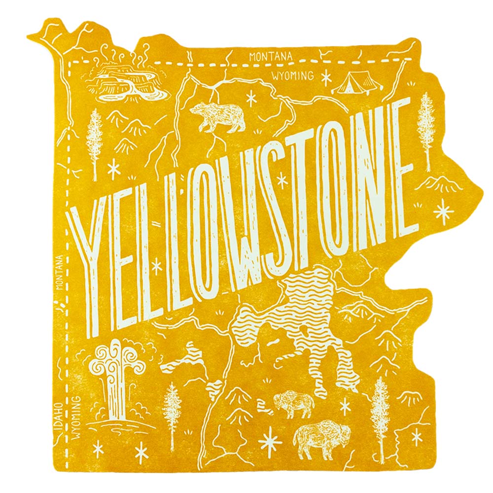 Yellowstone National Park Postcard by Noteworthy Paper & Press