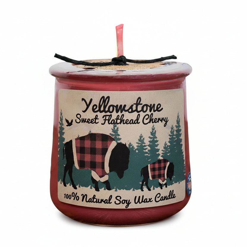 Yellowstone National Park Sweet Flathead Cherry Candle
