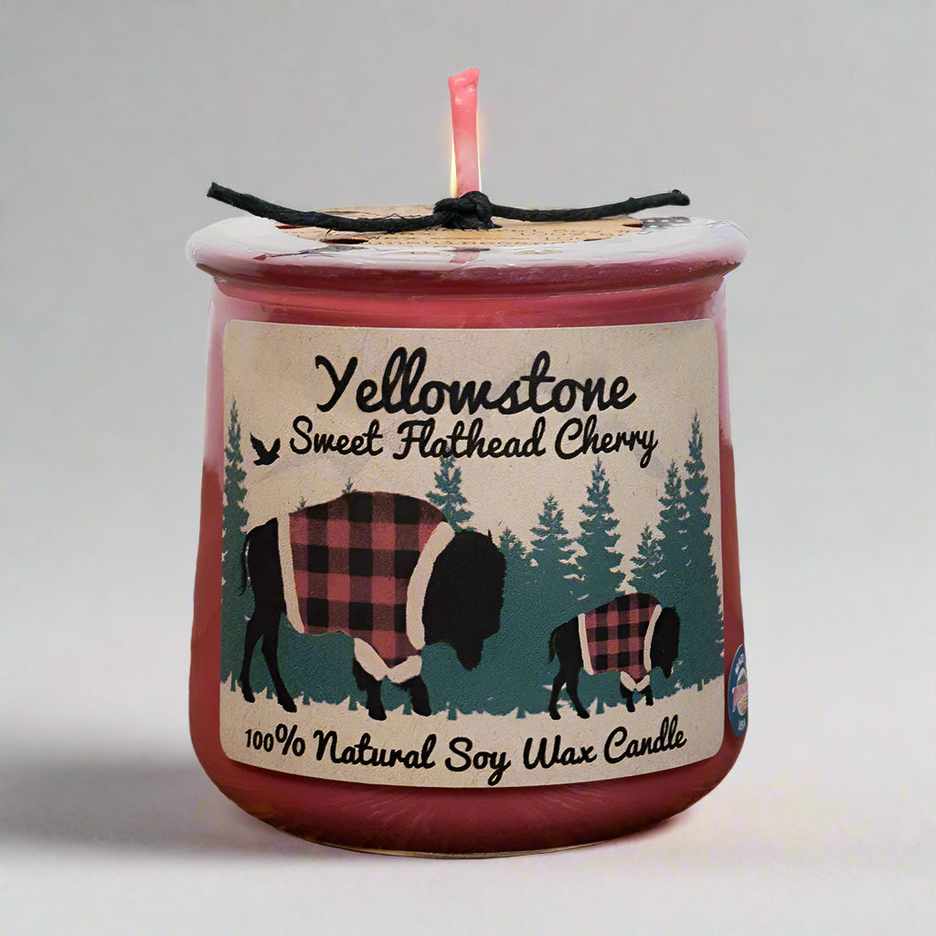 Yellowstone National Park Sweet Flathead Cherry Candle