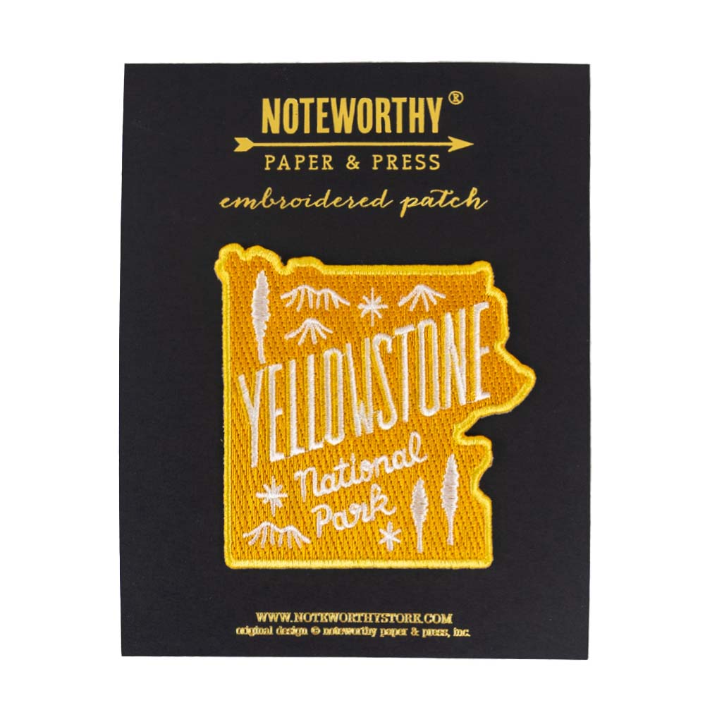 The Yellowstone Patch by Noteworthy Paper & Press is a wonderfully designed patch straight from Montana!