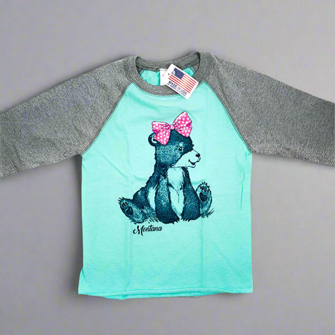 Mint Ellie Black Bear Montana T-Shirt