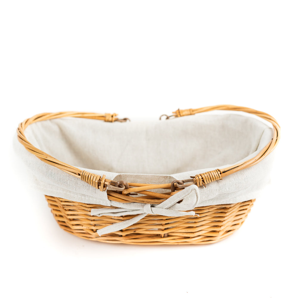 Honey Willow Basket with White Liner by Wald Imports