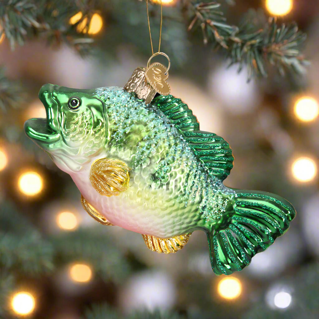 Old World Christmas ornaments: largemouth Bass Glass Blown Ornaments for Christmas Tree