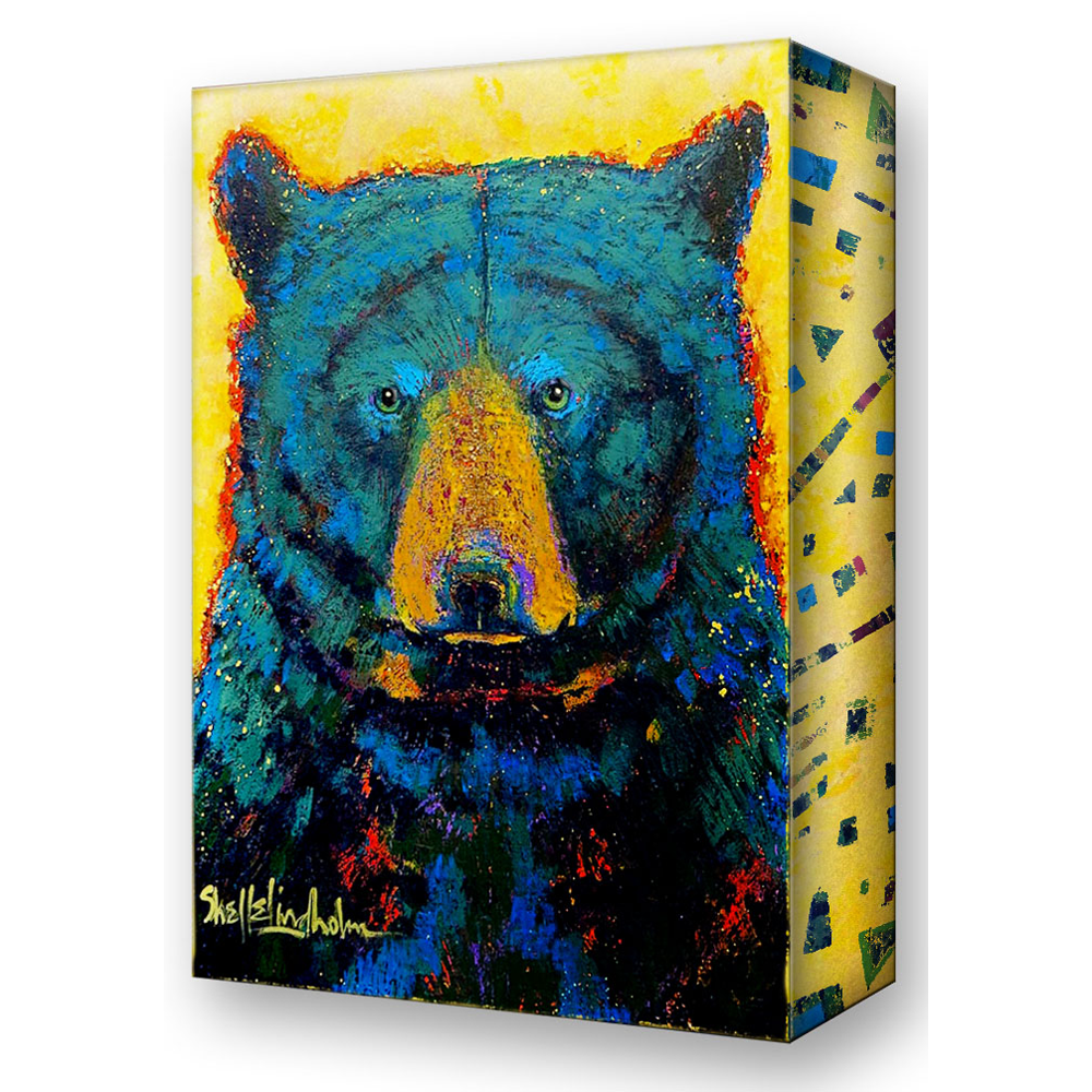Shelle Lindholm Aurora Black Bear Metal Box Art