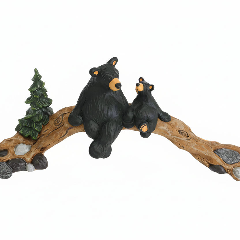 Bearfoots The Bridge Figurine by Big Sky Carvers 