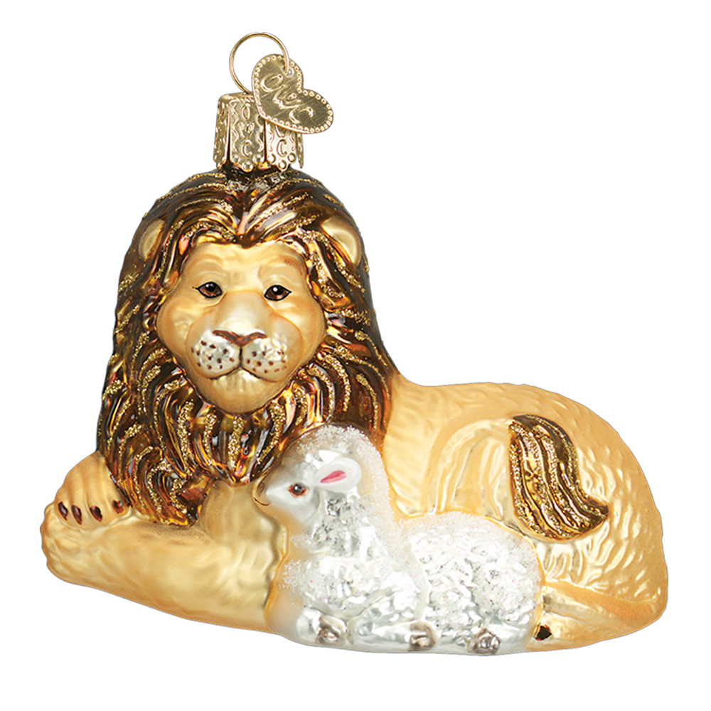 Lion and Lamb Ornament by Old World Christmas