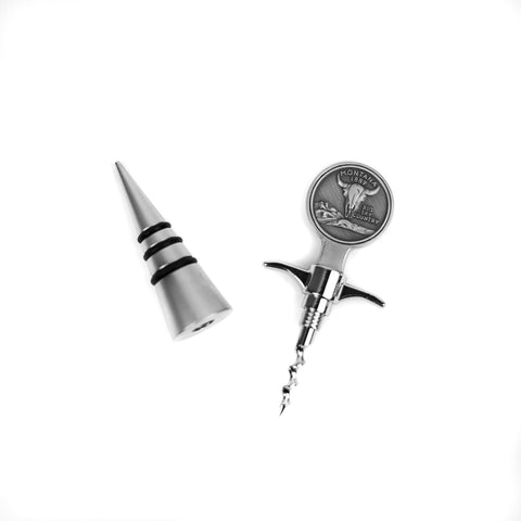 Corkscrew with Montana Quarter Stopper by Dutch American Import Company