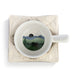 Cozy up this season with an In The Woods Soup Crock and Bowl Cozy by Demdaco. This soup serving bowl has an awesome, rustic look about it with a nature scene at the bottom of the bowl and a handle on the side. The graphic scene includes a bear walking across a mountain scene and the colors are calming with serene blues and greens. We love the Bowl Cozy that comes with because it keeps your bowl warm and your lap far from burning.