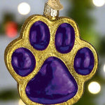 Paw Print Glass Ornament