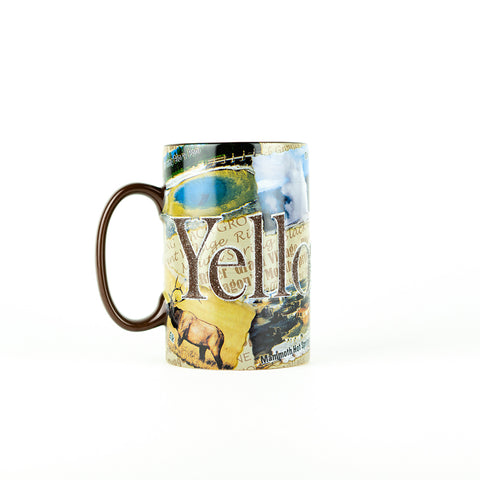 Yellowstone Etched Panel Mug - Side 1